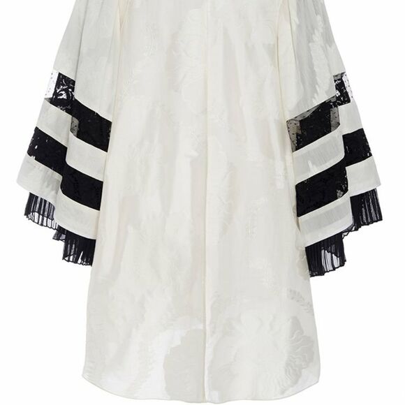 Adam Lippes Dress Silk Cotton Jacquard Mini Sz XS 0 - Picture 5 of 7